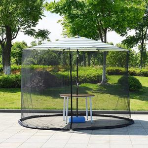 Buiten binnenplaats Paraplu Net terras Umbrella Courtyard Paraplu Camping Garden Travel Insect en Mugo Net 240509