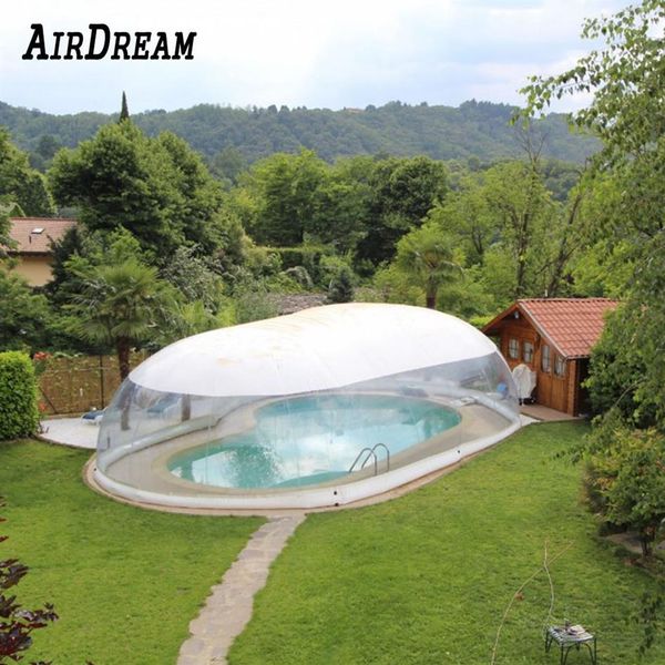 Dôme de couverture de piscine gonflable transparent personnalisé extérieur avec plafond couvert blanc de la Chine factory235P