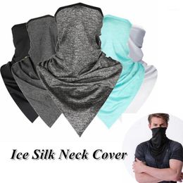 Outdoor Cycling Ademend Ice Silk Neck Cover Gezicht Bandana Winddicht Stof Cool Sjaal Wrap Sport Neckwear Hoofdband Caps Maskers
