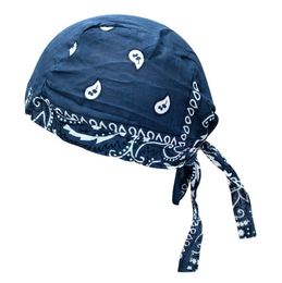 Outdoor fietsen piraat cap zomer zonnescherm anti-uv katoen ademend sport zweetband wandelen camping hoofd beschermende wraps bandana rapper sjaal haarbanden