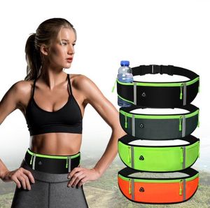 extérieur de vélo de vélo à la ceinture hanche de la taille de la taille de la taille de la taille de la taille pour femmes hommes Mouvement du téléphone Fanny Pack Running Cycling Waistbag avec porte-bouteille d'eau