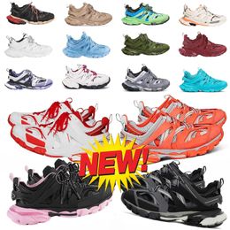 Outdoor Designer Shoes Track 3.0 Sneaker Mulher Mens Treinadores Paris Triplo Preto Branco Cinza Azul Amarelo Plataformas Faixas 3 Sapatos Esportes EUR 35-45