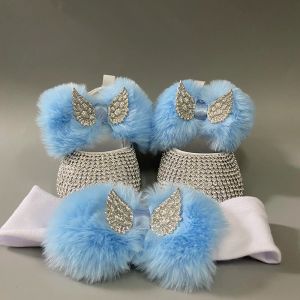 Outdoor Dollbling Fashion Bowknot Cute Princess 2022 Nouveau design en gros décontracté anniversaire bébé fille chaussures enfants sandales avec nœud en fausse fourrure