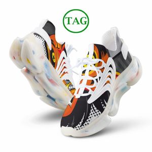 Zapatos para correr elásticos al aire libre Hombres Mujeres Moda todos los colores del arco iris personalizados ligeros transpirables para mujer para hombre entrenador zapatillas deportivas H4