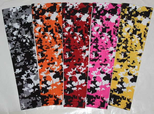 Coudières et genouillères d'extérieur Coudes de sécurité sportive Royal Sports Compression Bras Manches Basketball Baseball Football élites Camo 121 couleurs