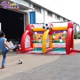 Buitenevenement advertenties opblaasbaar voetbal schietspellen inflatie voetbal sportmachine voor kinderen volwassen spelende decoratie met luchtblazerspeelgoed sporten