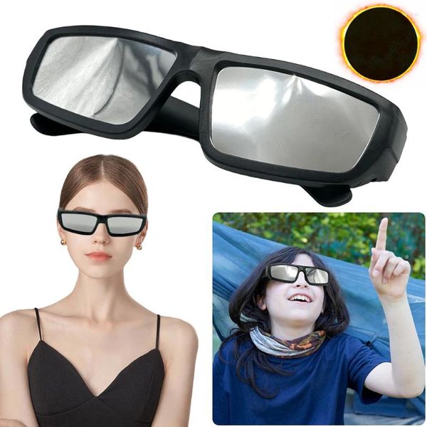 Lunettes d'extérieur, paquet de 1/2/3/5, lunettes à éclipse solaire, conformes aux normes ISO 12312-2:2024(E), nuances sûres en plastique pour