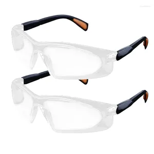 Lunettes d'extérieur 1/2 pièces, lunettes de cyclisme transparentes pour le travail visuel, verres de sécurité coupe-vent résistants au sable