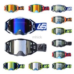 Lunettes d'extérieur 2023 Leatt Velocity 6.5 Lunettes Double couche Anti-buée Lunettes Dirt Bike Offroad VTT Moto Casque Lunettes Cyclisme Lunettes 240122