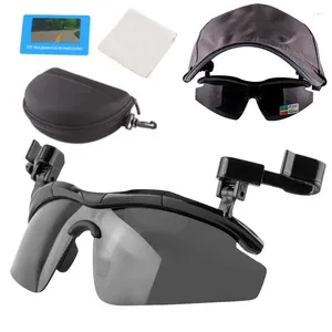 Tac de lunettes de pêche à lunettes ajustées en plein air TAC POLALISE Visors Visors Clip Clip Clip sur des lunettes de soleil Pour faire du vélo de randonnée golf