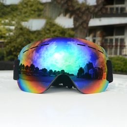 Outdoor Brillen Anti-condens Man Motocross Googles Outdoor Dames Sneeuwbril Bergsport Vrouwelijke Magnetische Brillen Dubbellaags Heren Skiën Maskers 231101