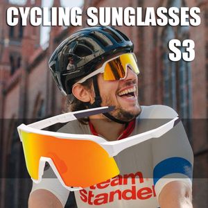 Outdoor Eyewear Brand Cycling Glasses S3 Men Bicycle Goggles Road Mountain Speed Bike Sports Riding Sunglasses Equipment 230609