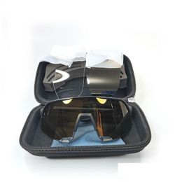 Gafas al aire libre Marca Ciclismo Gafas Deporte Anti UV400 Bicicleta Bicicleta Gafas de sol Bicicleta Gafas Ciclismo Mujeres y hombres corriendo Uni Drop Otfmt