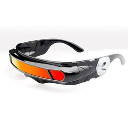 Outdoor Brillen Cool Zonnebril met N Frame Cyclops Shield Party Spiegel Mono Lens Bril Gafas Deportivas de sol para 230715