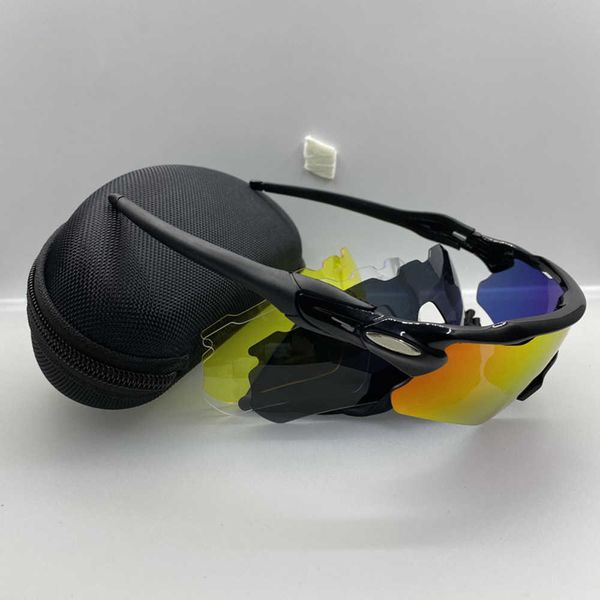 Gafas al aire libre Versión correcta Venta caliente gafas de ciclismo polarizadas UV400 gafas de sol para bicicleta hombres mujeres gafas MTB con estuche Montar pesca correr Gafas de sol 4 lentes