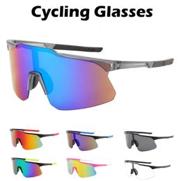 Gafas al aire libre Gafas de ciclismo Gafas de sol de montura grande para hombres y mujeres Anti ultravioleta Conducción de bicicletas UV400 Montar 10 colores 231012