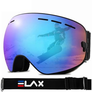 Outdoor Brillen Dubbele Lagen AntiFog Skibril Sneeuw Snowboard Bril Sneeuwscooter Sport Grote Sferische Berg 230926