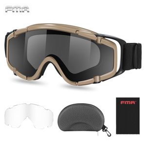 Outdoor Brillen FMA Tactische Bril Airsoft Paintball Goggles Militaire Schieten Zonnebril voor Helm Oogbescherming 230726