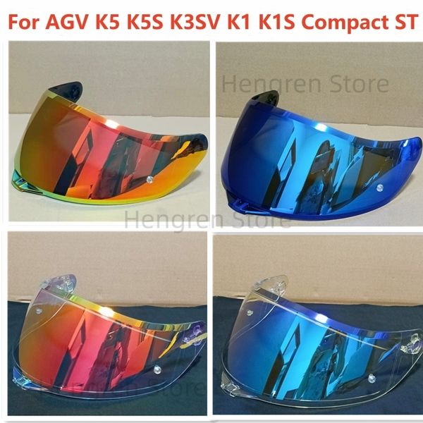 Lunettes extérieures pour AGV K5 K5S K5-S K3SV K1 K1S Compact ST Moto Casque visière lentille bouclier lunettes plein visage Pin Accesorios Para Moto Casque 230905