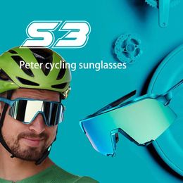 Outdoor Brillen Bril 100 Procent Fietsen Zonnebril Gepolariseerde Vrouwen s voor Mannen Fiets Bril Set Veiligheid Gafas 231201