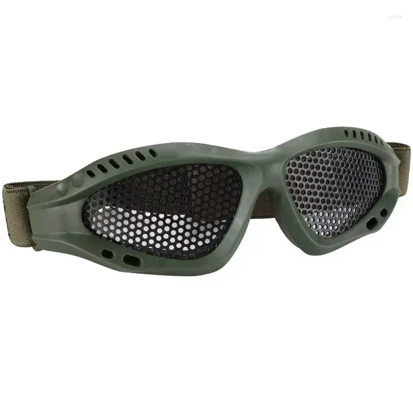 Lunettes d'extérieur, lunettes de chasse, protection en maille, filet métallique, haute qualité des yeux, lunettes tactiques de Paintball, résistance en acier