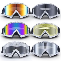 Lunettes extérieures JSJM Motocross Lunettes Lunettes Sports Montagne Cyclisme Ski Coupe-vent et anti-poussière Unisexe 230925