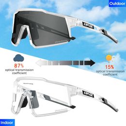 Outdoor Brillen Kapvoe Pochromic Zonnebril Sport UV400 Man Rijden Fietsbril Vrouw Fietsbril Fiets MTB Goggle 231012