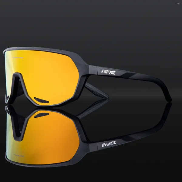 Lunettes extérieures Kapvoe-Pochromic Cycling Sunglasses pour homme conduisant des verres de vélo Femme Road Mountain Bike Sport Goggles