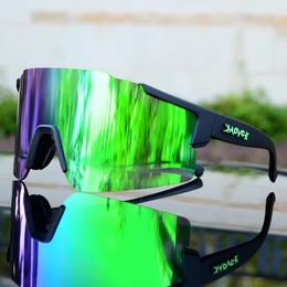 Lunettes extérieures KAPVOE lunettes de cyclisme polarisées vtt vert lunettes de vélo vélo Sport lunettes de soleil Oculos Ciclismo