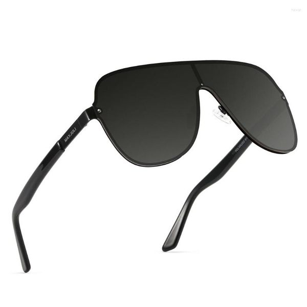 Gafas de sol polarizadas para hombres y mujeres con grandes cabezas UV400 Gafas de sol de protección Games Ideal Golf 8132