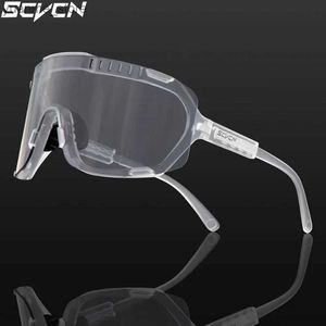 Lunettes de soleil pour les lunettes d'extérieur pour le cycle photochromique pour les verres à vélo de vélo de montagne de vélos de vélo de vélo de vélos Pock Cycle UV400 Polarisé Y240410