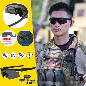 Gafas al aire libre Hombres Mujeres Ejército BALLÍSTICO 3.0 Protección Gafas militares Paintball Gafas de tiro Táctico MTB Ciclismo Gafas de sol polarizadas 230406