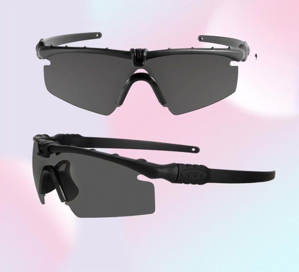 Gafas al aire libre Hombres Mujeres Ejército Ballistic 3.0 Gafas de protección Pintball Goggles Tactical MTB Ciclismo Gafas de sol polarizadas 2211043162719