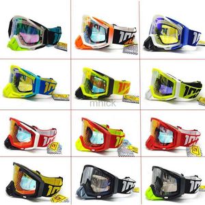 Outdoor bril Mens motorfietsglazen afneembare neusondersteuning Dirtfiets 100 mx bril Mtb Motocross zonnebrillen HD -lens Niet -slipband Enduro 240122