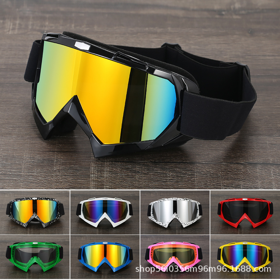 Наружные очки Лыжные очки 600X Мотоциклетные защитные приспособления Гибкий крестообразный шлем Маска для лица Мотокросс Ветрозащитные очки ATV Защита от ультрафиолетовых лучей Солнцезащитные очки
