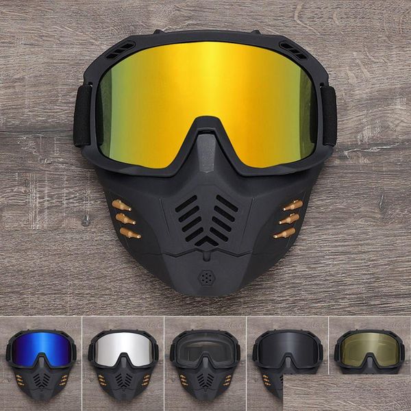 Lunettes d'extérieur Nouveau Cyk-75 Lunettes d'extérieur Moto Équipements de protection Flexible Cross Casque Masque Motocross Lunettes coupe-vent Atv Dhlyv