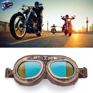 Outdoor Brillen Nieuwe Retro Motorbril Heren Vintage Moto Klassieke Bril Pilot Steampunk Winddicht Stofdicht Bril Outdoor Sportbrillen 240122