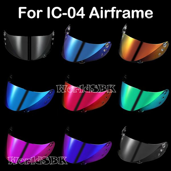 Lunettes d'extérieur Optics Shield ICON IC 04 Airframe Pro Airmada Airform Casque de moto Visière intégrale Lentille Accessoires de moto Cascos 230923