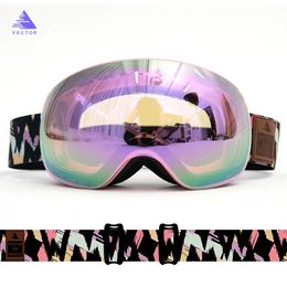 Outdoorbrillen OTG Skibrillen Sneeuwbrillen Heren UV400 Anticondenscoatings Sneeuwscooter Snowboard Skiën Dames Zonnebrillen Outdoor Wintersport 230927