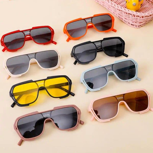 Eyewes extérieurs Enfants surdimensionnés Lunettes de soleil Sunshade Sunage UV Protection Square Frame Caxe Gafas de Sol Sports Goggles
