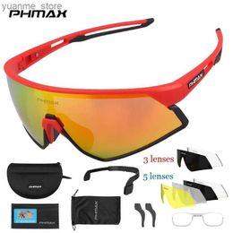 Lunettes extérieures phmax ultra-légumes à cyclisme polarisés Lunettes de soleil extérieur verres de vélos de vélo de vélos de vélo de vélo verres de soleil lunettes de vélo y240410