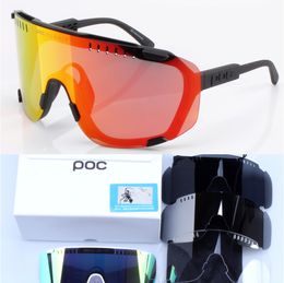 Lunettes extérieures POC marque originale DEVOURS lunettes de soleil polarisées cyclisme hommes femmes Sport VTT lunettes de vélo lunettes vtt Gafas Ciclismo 230823