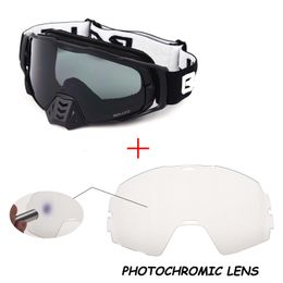 Outdoor brillen Pochromic motorcrossglazen bril afroadhelm uv400 mx vuil fiets stofdichte racelhelmen 221124