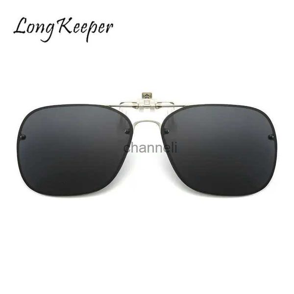 Outdoor Brillen Gepolariseerde Clip Zonnebril Dames Heren Opklapbaar Metalen Frame Mode Vrouwelijke Nachtzicht Driver Outdoor Shades Uv400 Bril Oculos YQ231208