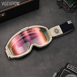 Outdoor bril gepolariseerd P ochromic motorfietsbril 3 in 1 retro motorcross fietsen zonnebrillen antifog winddichte universele glazen 230822