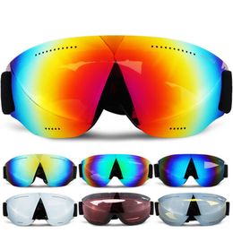 Lunettes extérieures professionnelles HD lunettes de ski UV400 antibuée hiver coupe-vent lunettes de snowboard miroir lentille ski 230926