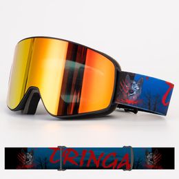 Óculos de esqui profissional óculos de esqui homens mulheres camadas duplas uv400 antifog hd máscara de esqui de neve óculos snowboard 230926