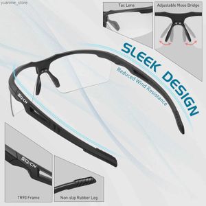 Outdoor bril scvcn fotochromic zonnebril fietsglazen fietsen rennende man zonnebicycle sportweg bril brillen voor dames fietsbril 2023 y2404Y240418I4G3