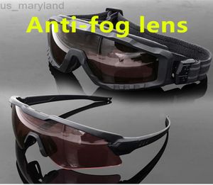 Eyewear extérieure SI M Alpha Antifog Ski Lunettes de soleil cyclistes verres de soleil Military Goggles Bulletproof Army Tactical Glasses Mtb Sho9990149