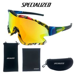 Lunettes d'extérieur SPECIALZED miroir VTT cyclisme lunettes de soleil Sport hommes femmes jeunesse UV400 lentille lunettes vélo lunettes course randonnée Ski 231017